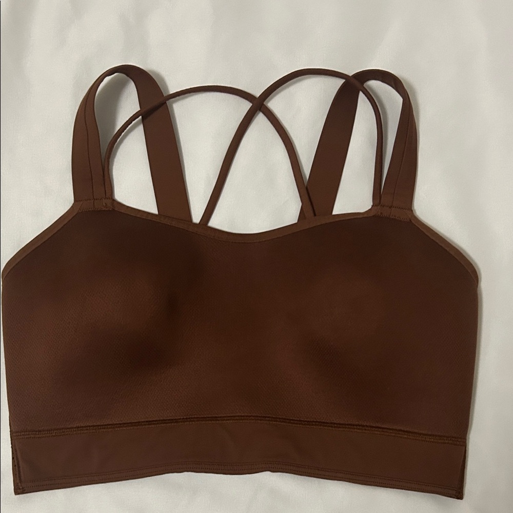 Lululemon Women's Brown Strappy Bralette.